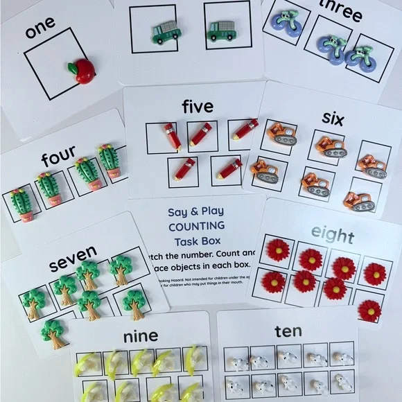 Preschool Activity Set with Mini Objects – 16 Learning Activities Case